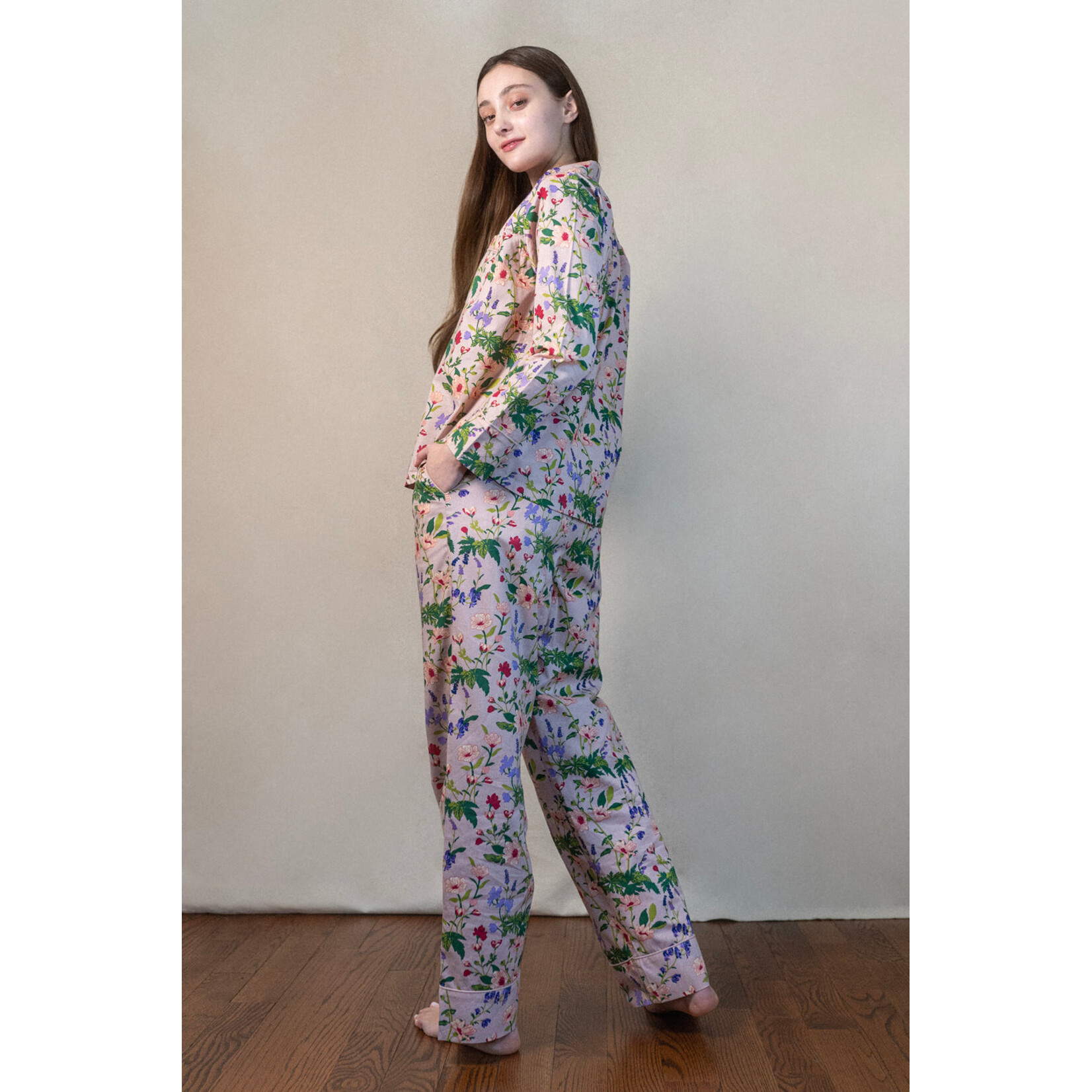 Denise Rae Garden in Rose Long Sleeve PJ's