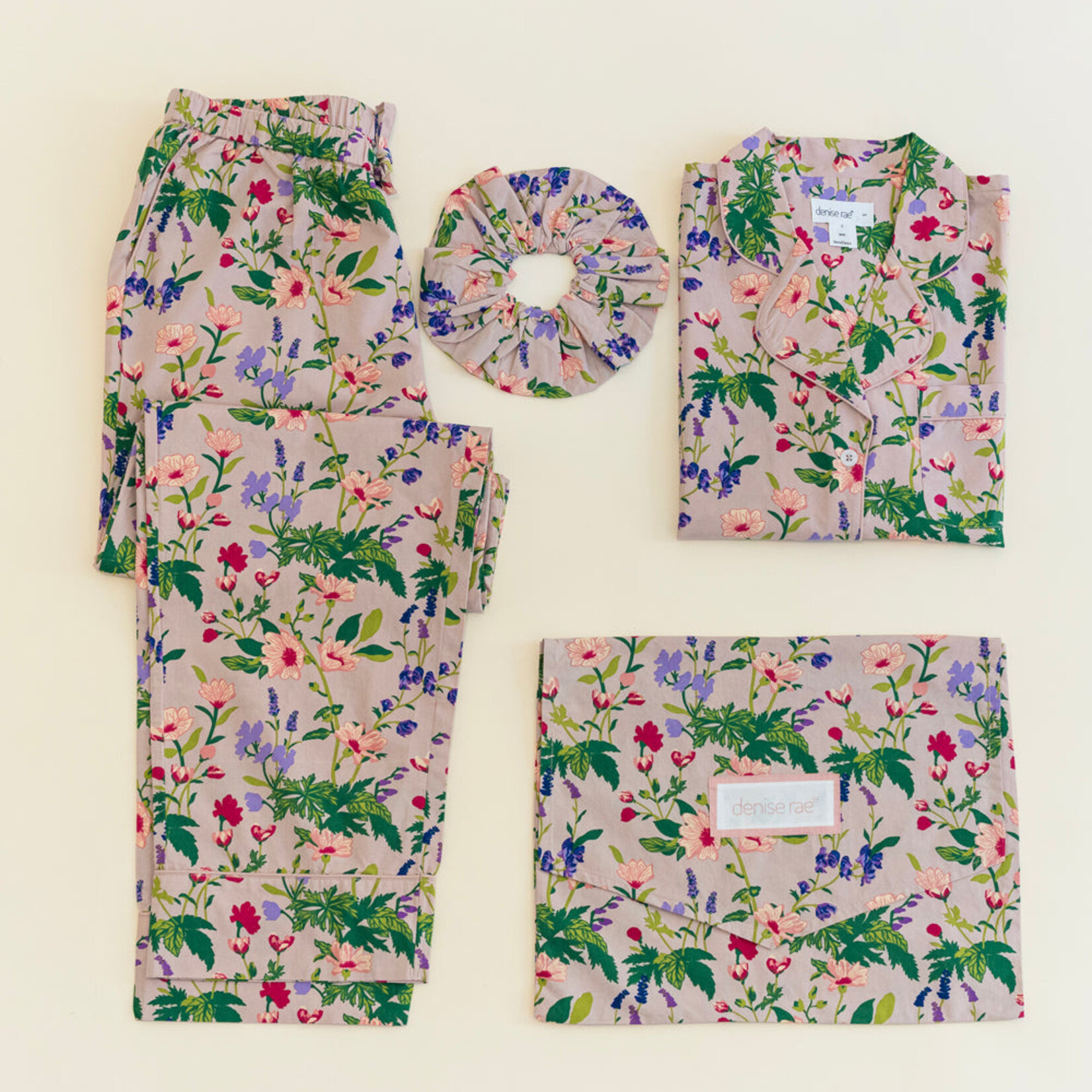 Denise Rae Garden in Rose Long Sleeve PJ's