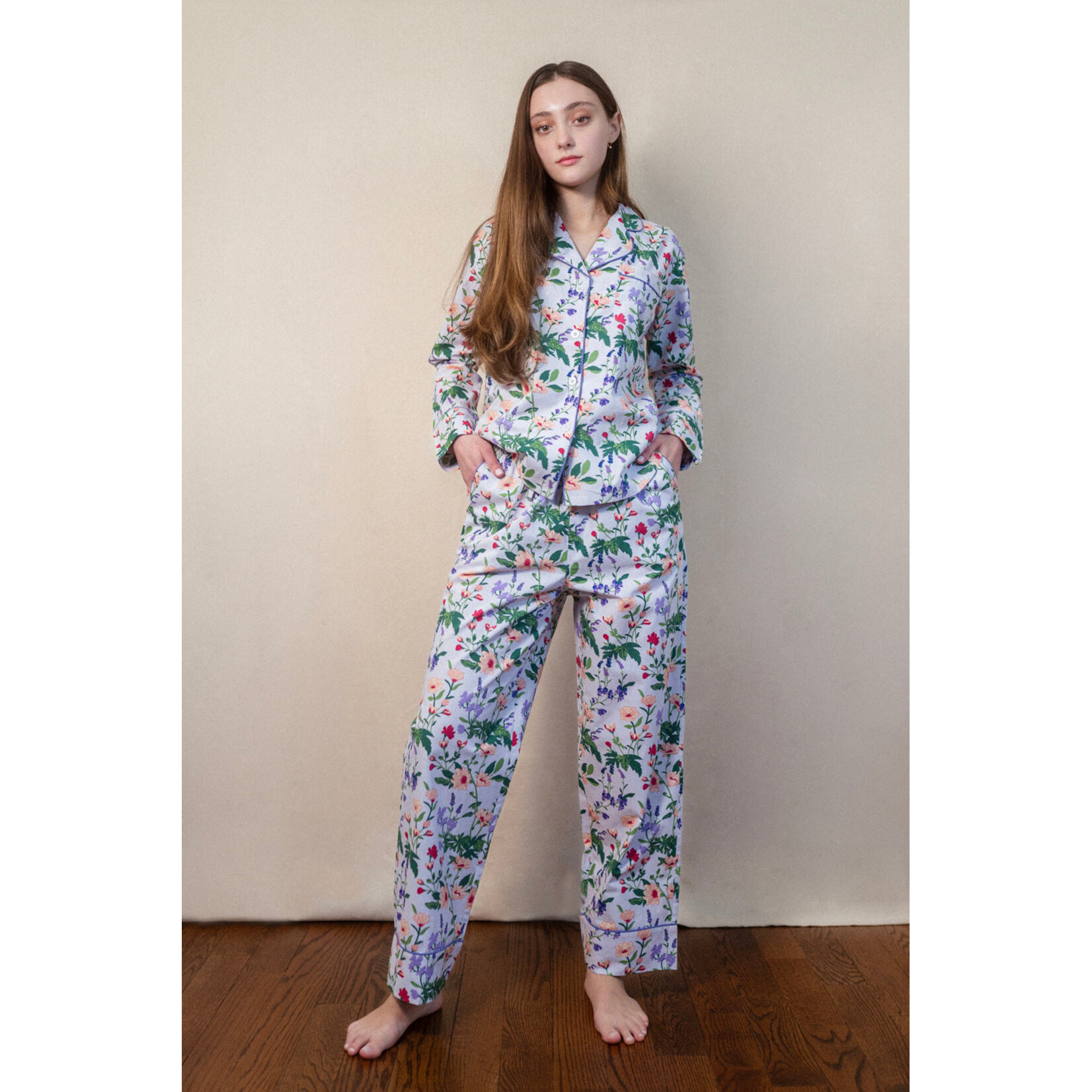 Denise Rae Garden in Lavender Long Sleeve PJ's