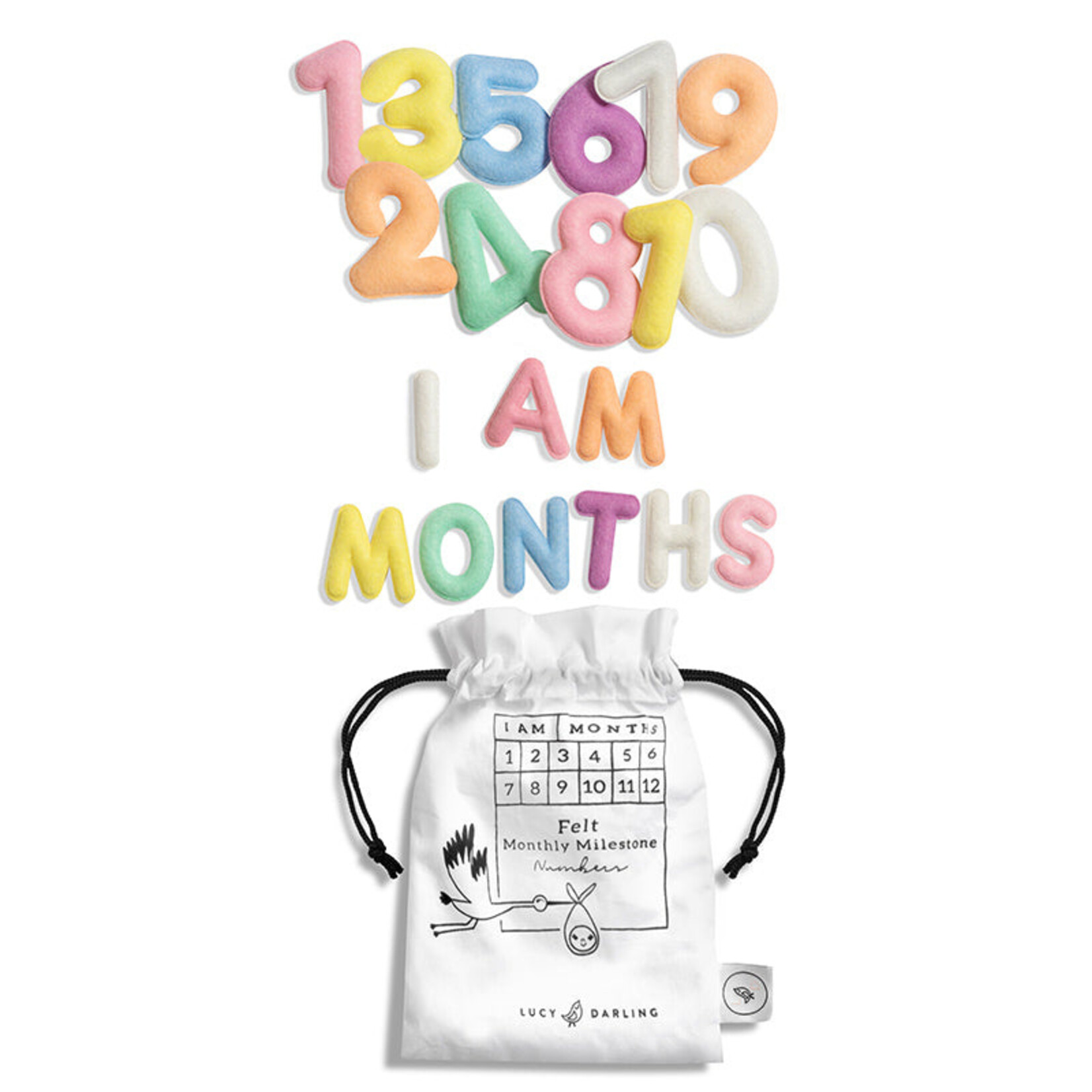 Lucy Darling Newborn Felt Milestone Markers