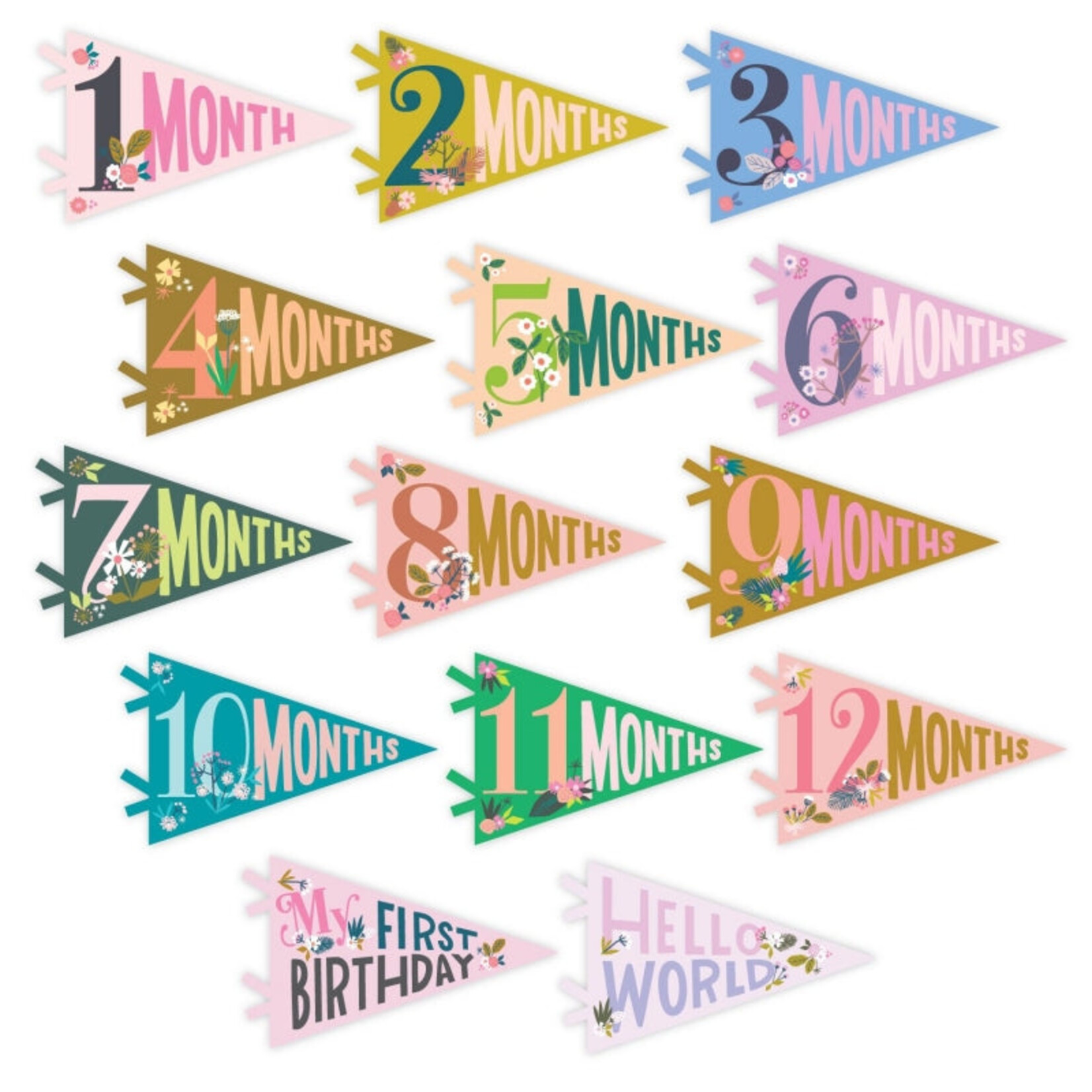 Lucy Darling Newborn Felt Milestone Markers