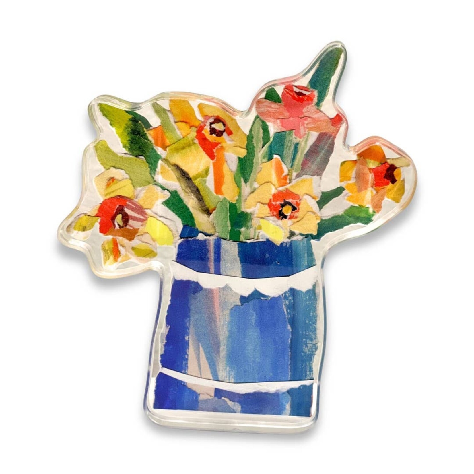 Lauren Dunn Daffodil Acrylic Block