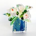 Lauren Dunn Fresh Cut Blooms Acrylic Block