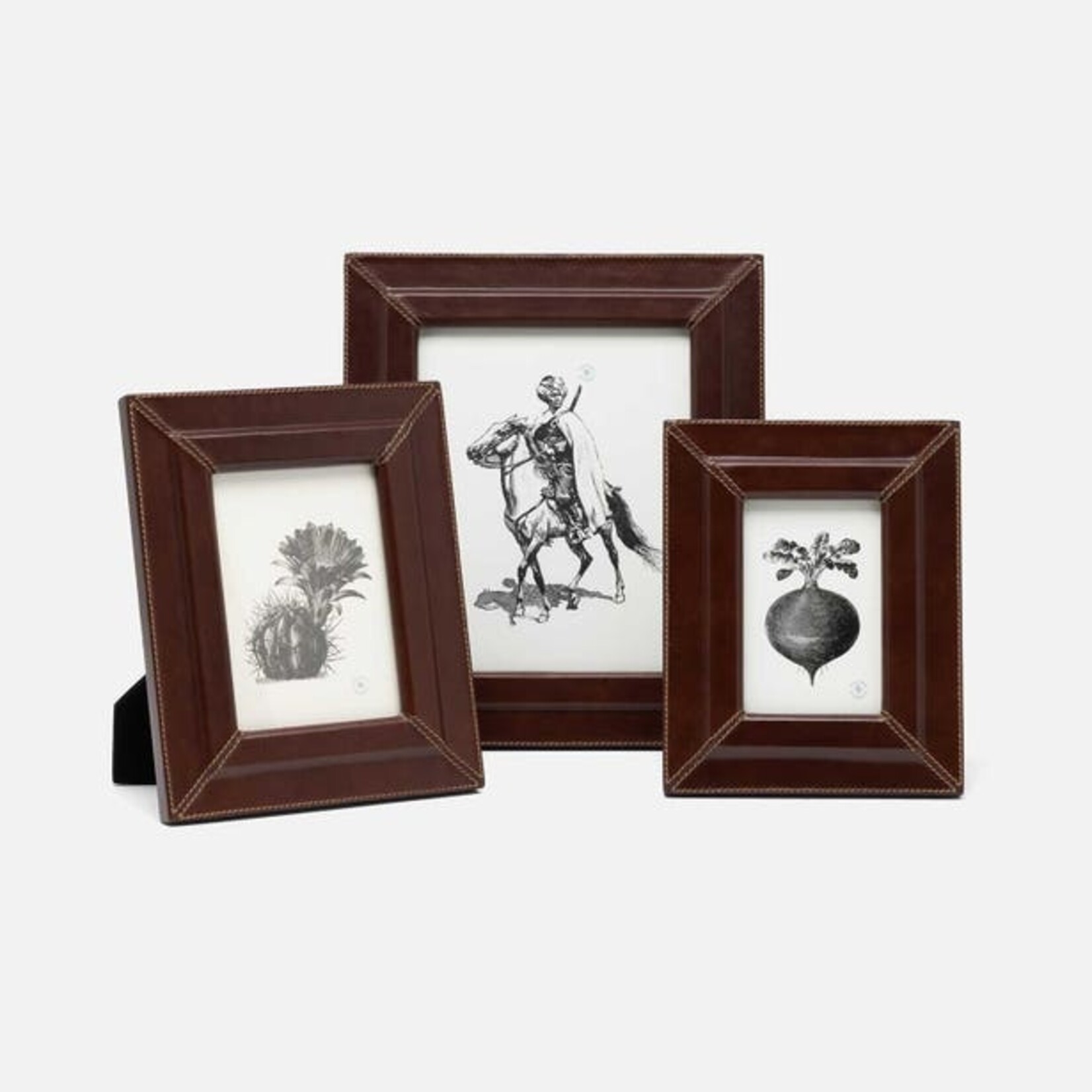 Pigeon and Poodle Selero Leather Frame in Tobacco - 4x6