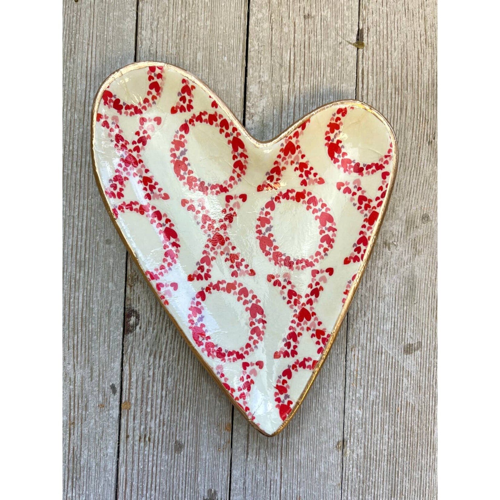 Ten Twenty Six Designs Decoupage Ceramic Heart Dishes
