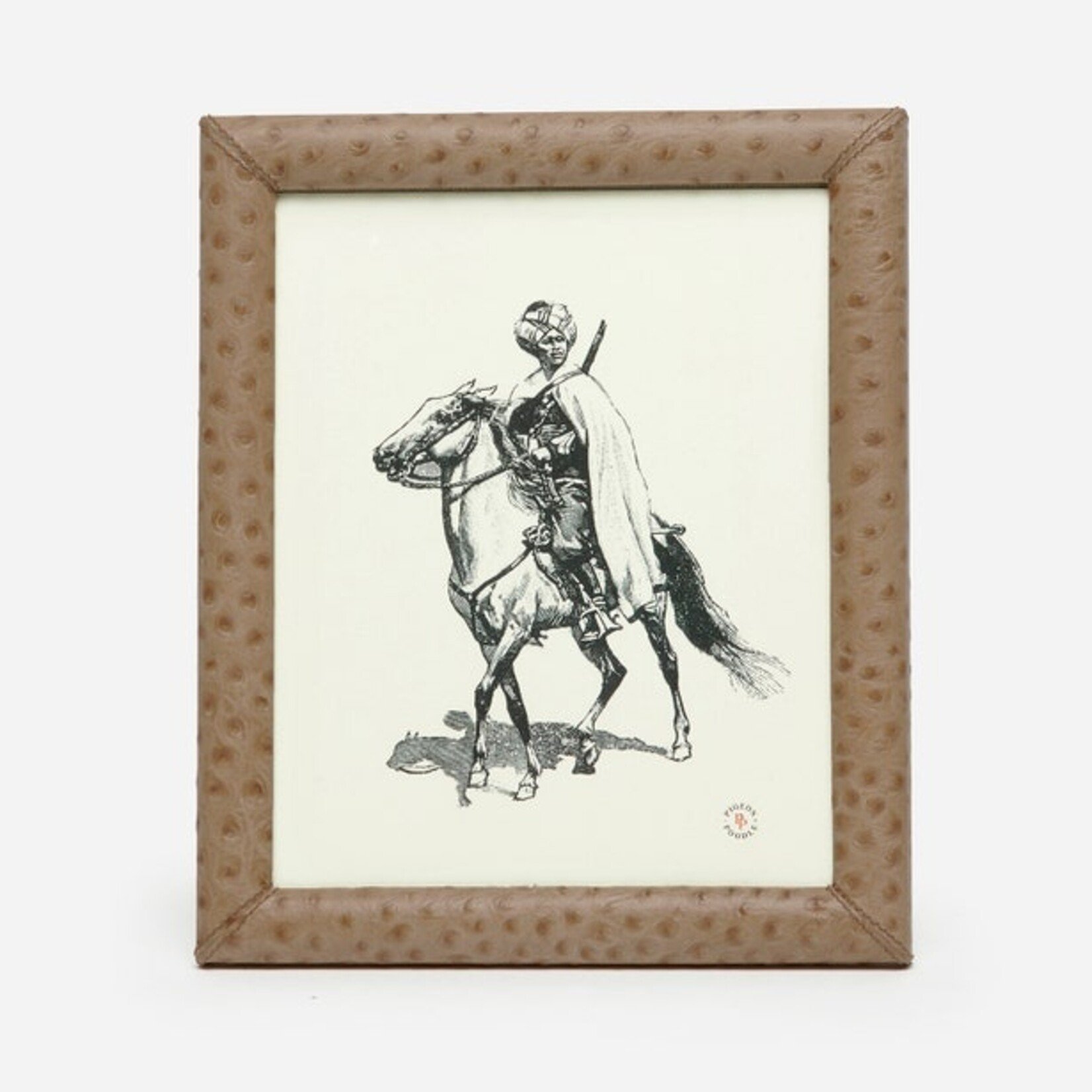 Pigeon and Poodle Witney Ostrich Frame in Oat Brown Leather