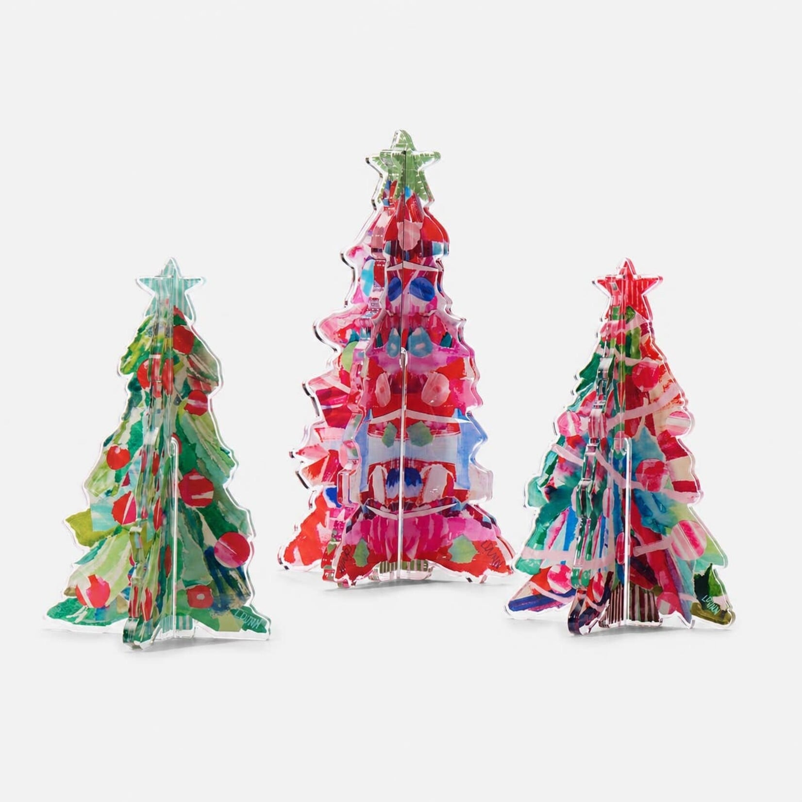 Lauren Dunn Christmas Tree Acrylic 3D Block