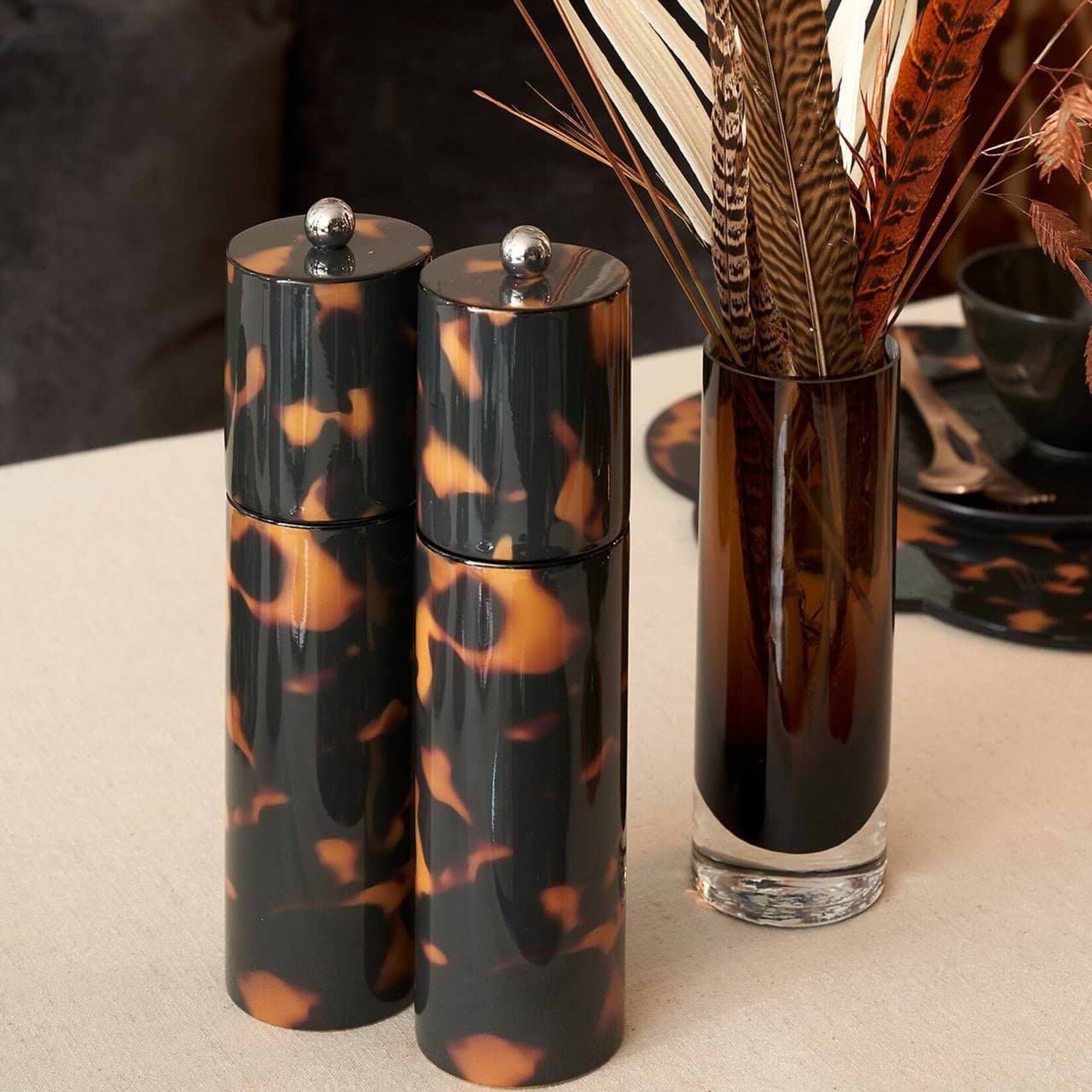Addison Ross Faux Tortoise Shell S&P Grinder