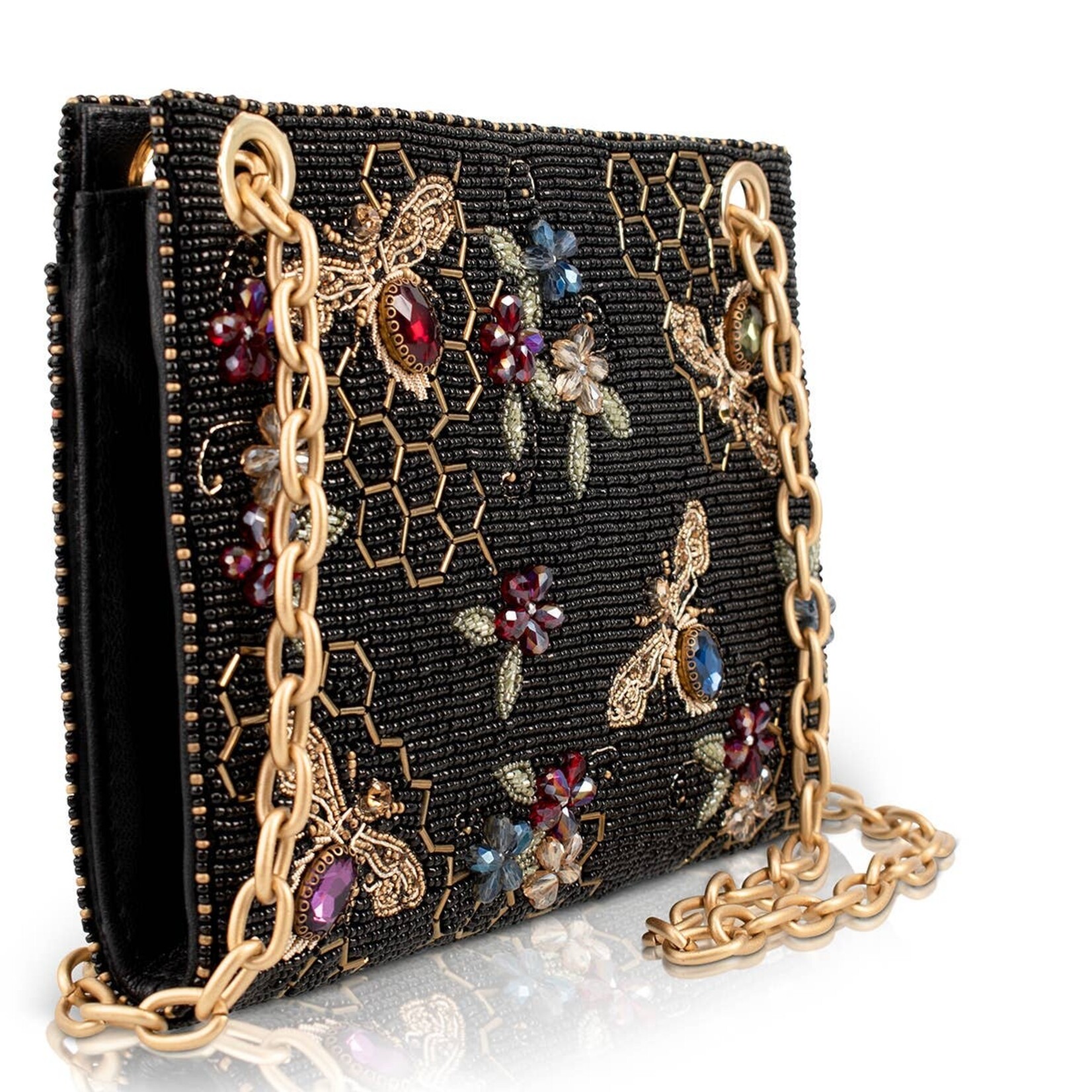 Mary Francis Haute Hive Bees and Honeycomb Handbag