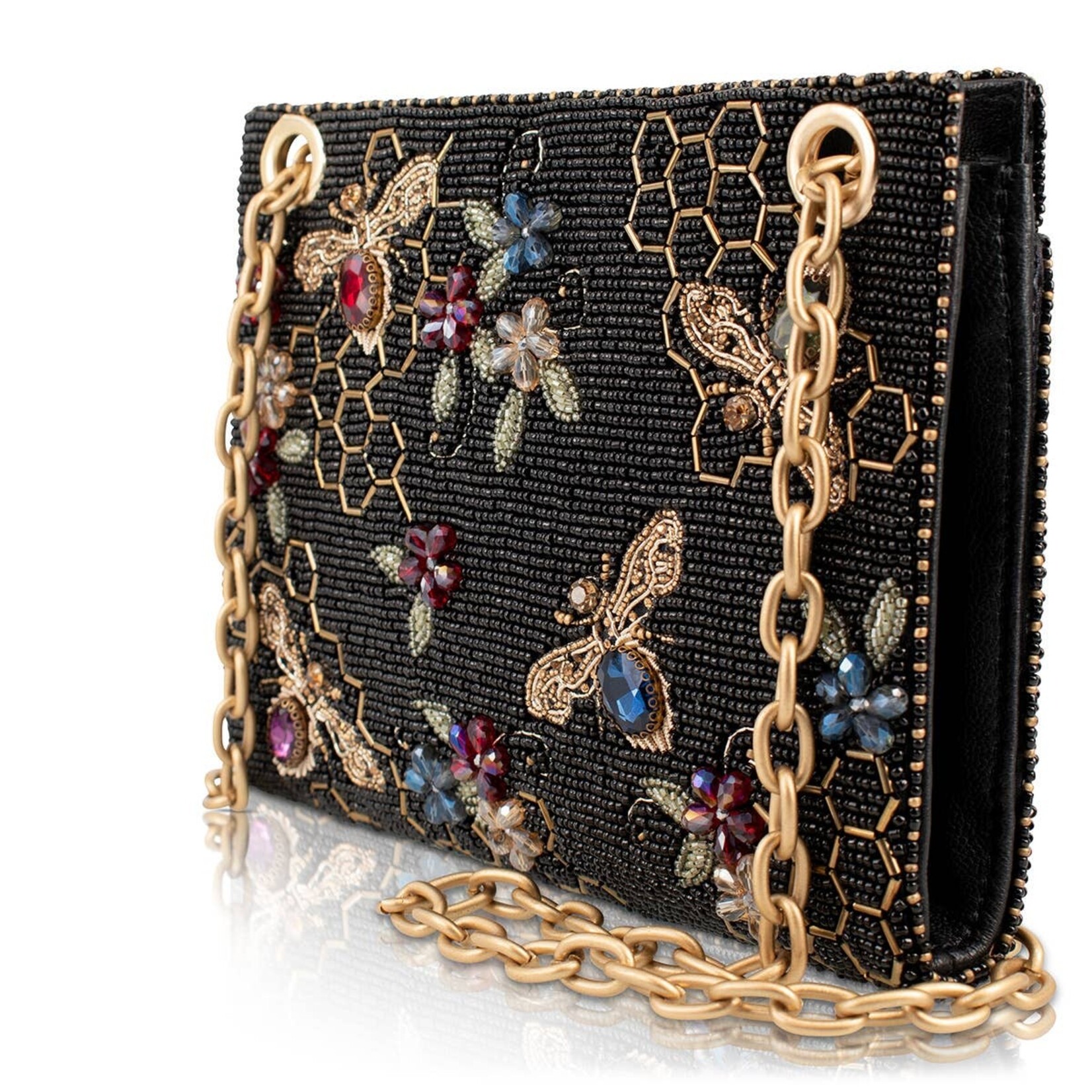 Mary Francis Haute Hive Bees and Honeycomb Handbag