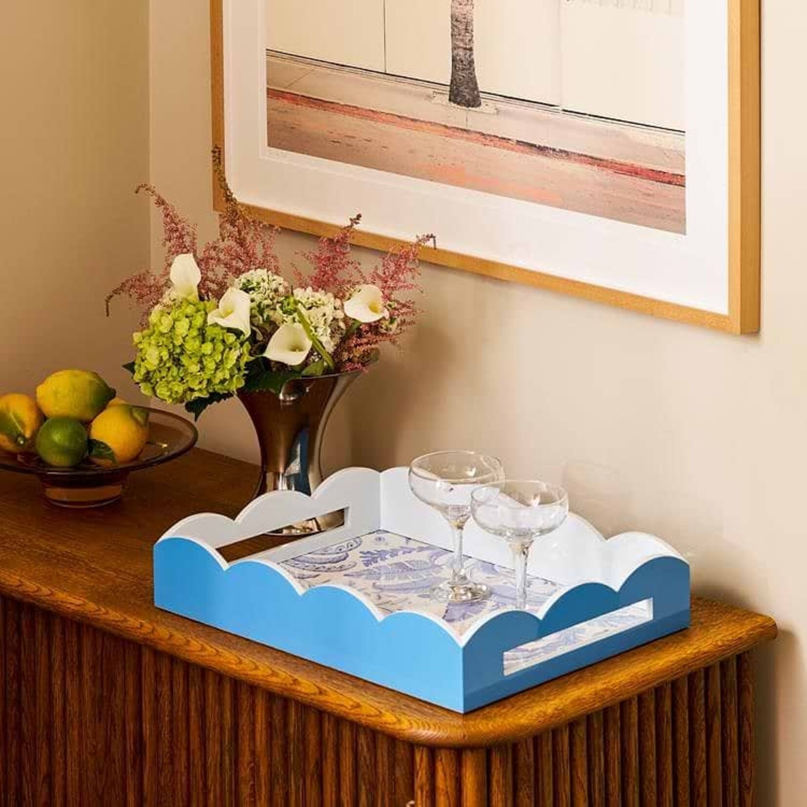 Addison Ross Palm Beach Scalloped Tray