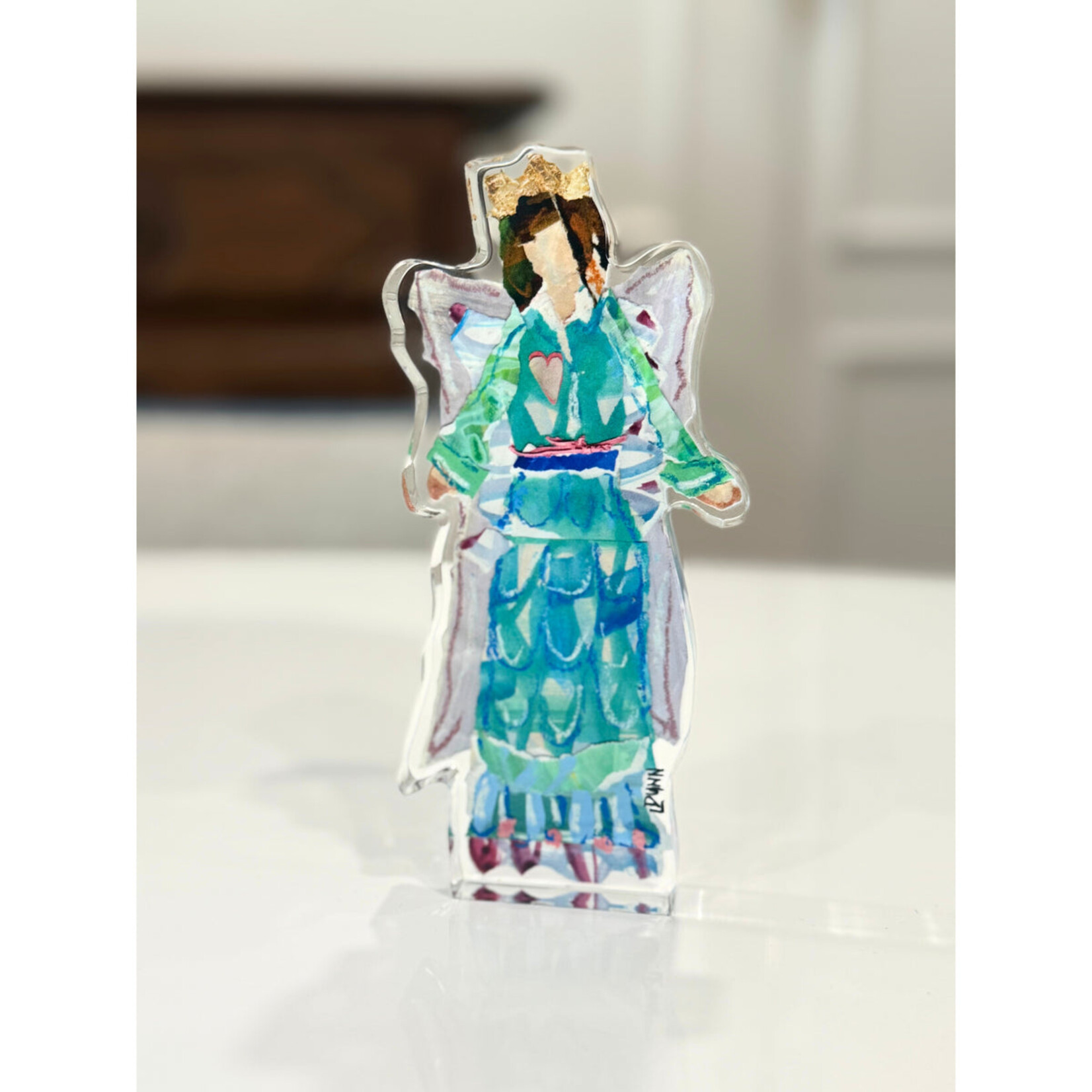 Lauren Dunn Angel Acrylic Block
