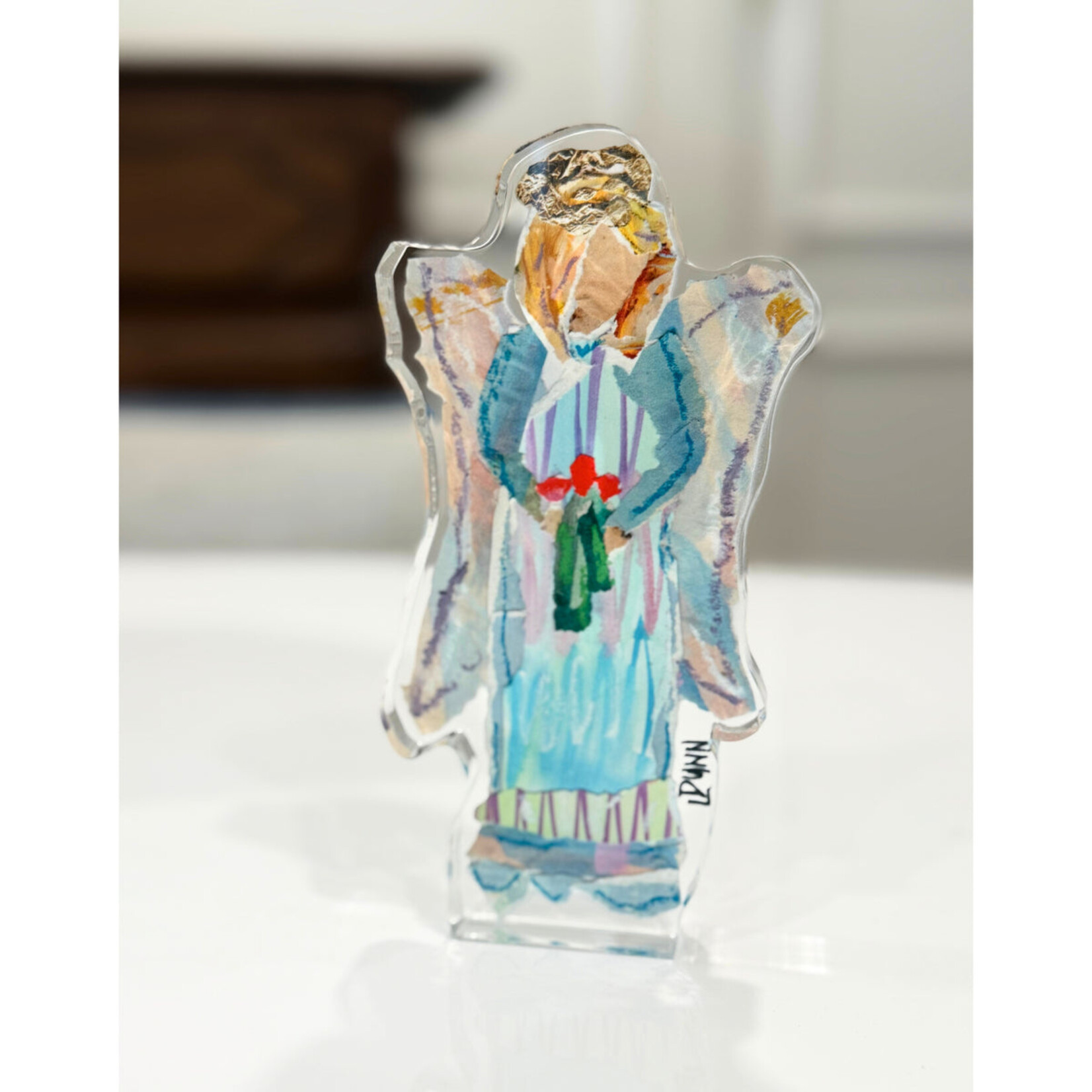 Lauren Dunn Angel Acrylic Block