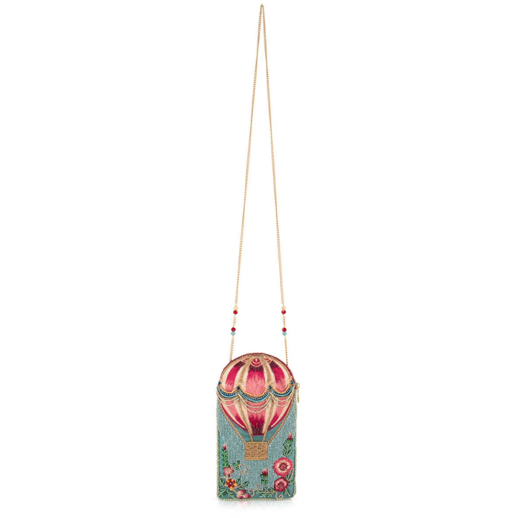 Mary Frances Full of Hot Air Balloon Beaded Crossbody Phone Bag