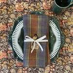 Deborah Rhodes Winter Plaid Napkin in Orange (Set of 4)