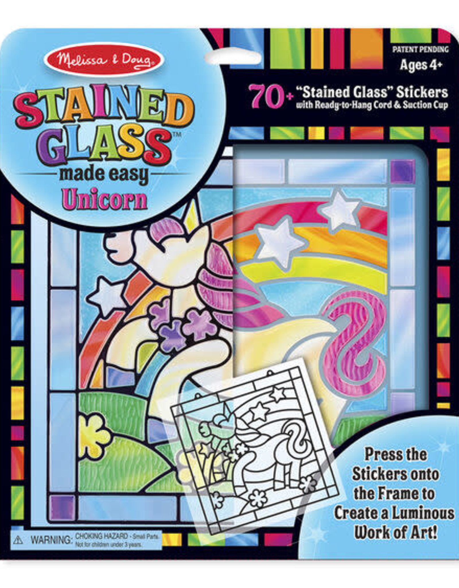melissa and doug stained glass mermaid