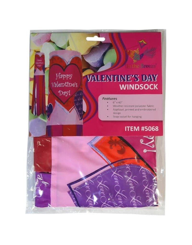 In The Breeze WINDSOCK  VALENTINE'S DAY
