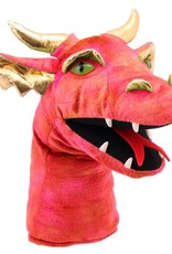 The Puppet Company Puppet Plush Large Dragon Head Red