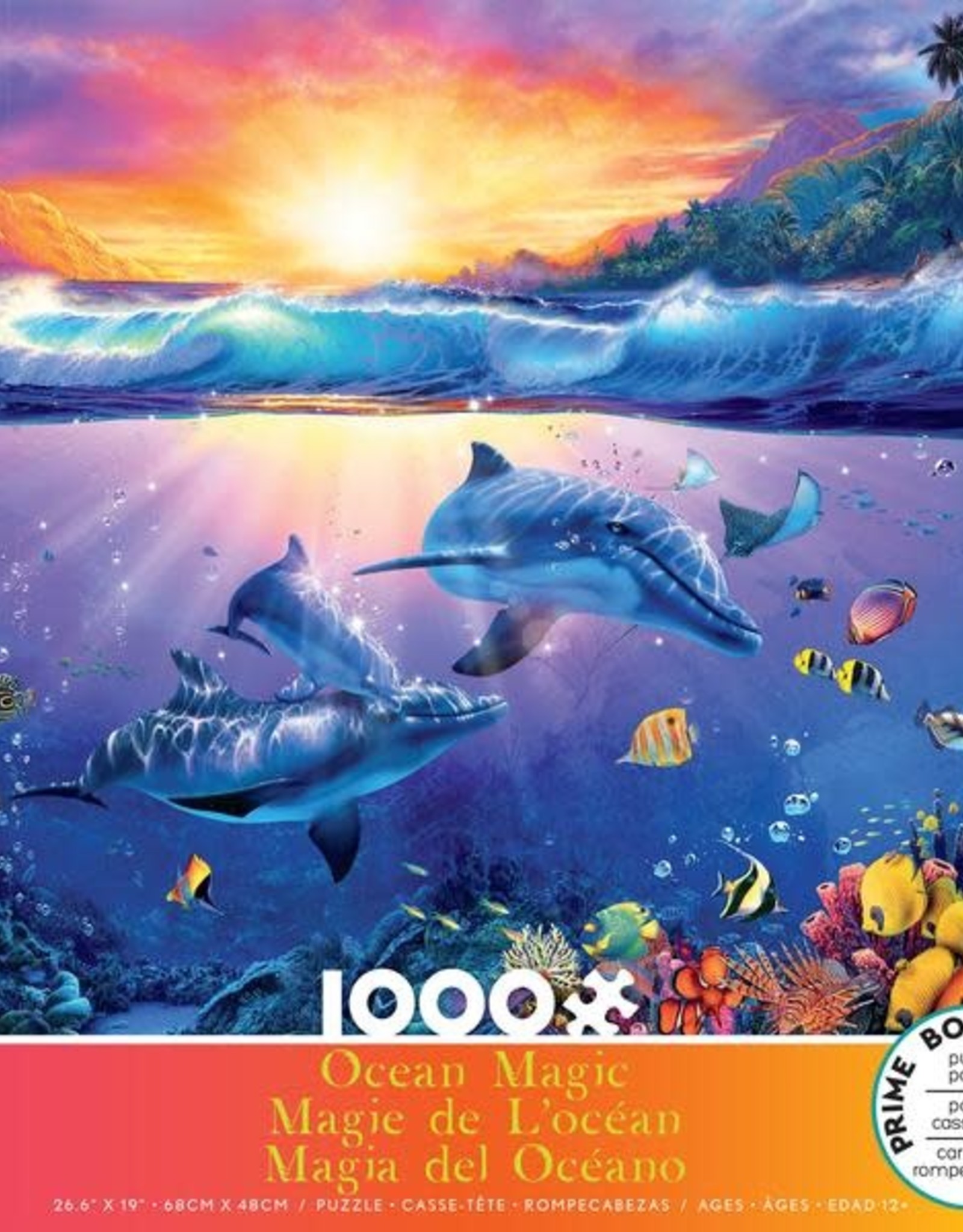 Ceaco 1000pc Ocean Magic Dolphins Sunset