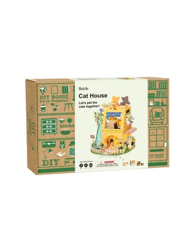 DIY Miniatures Cat House