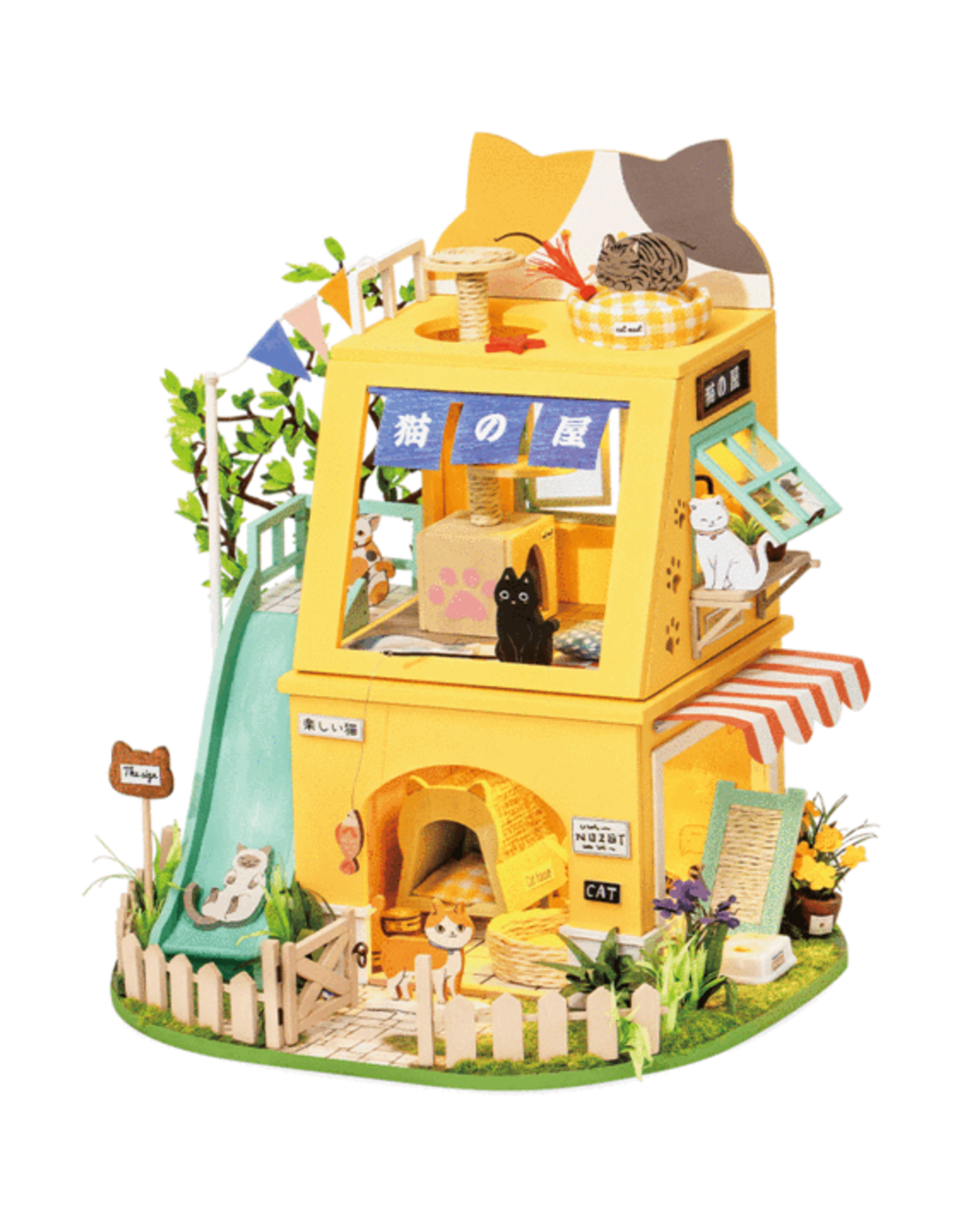 DIY Miniatures Cat House