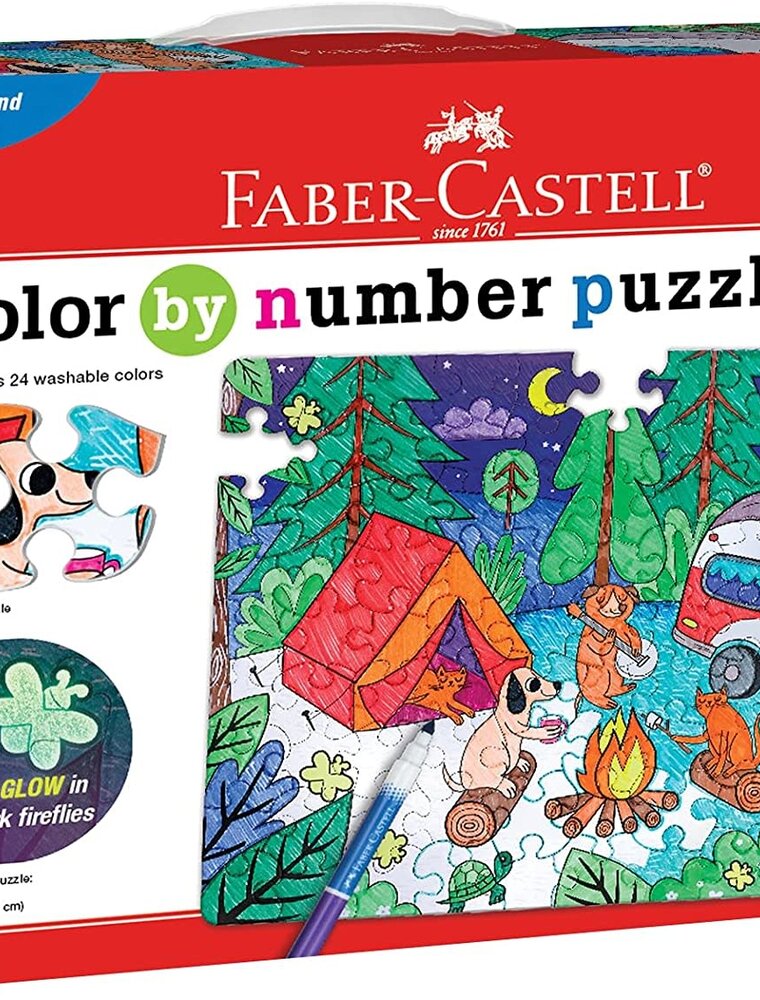 Creativity for Kids Color by Number Puzzle Camping