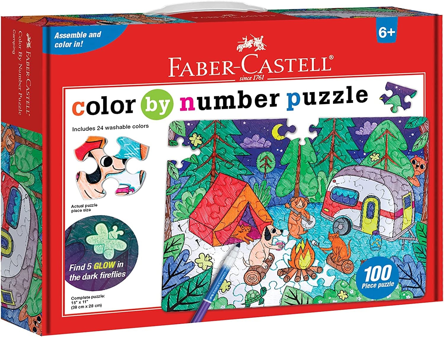Color by Number Puzzle Camping - Toyberg