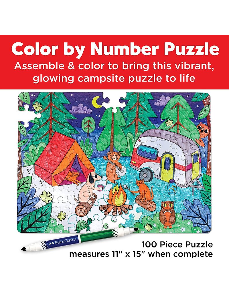 Color by Number Puzzle Camping - Toyberg