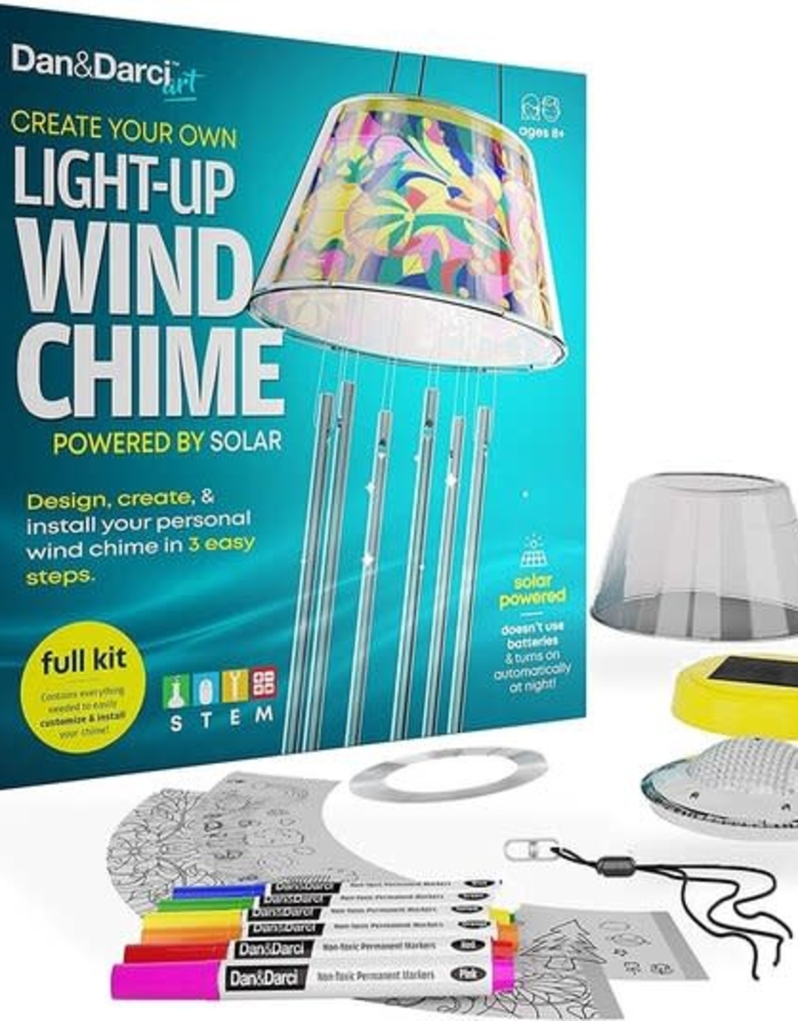 Dan & Darci Craft Kit Solar Powered Light Up Wind Chime