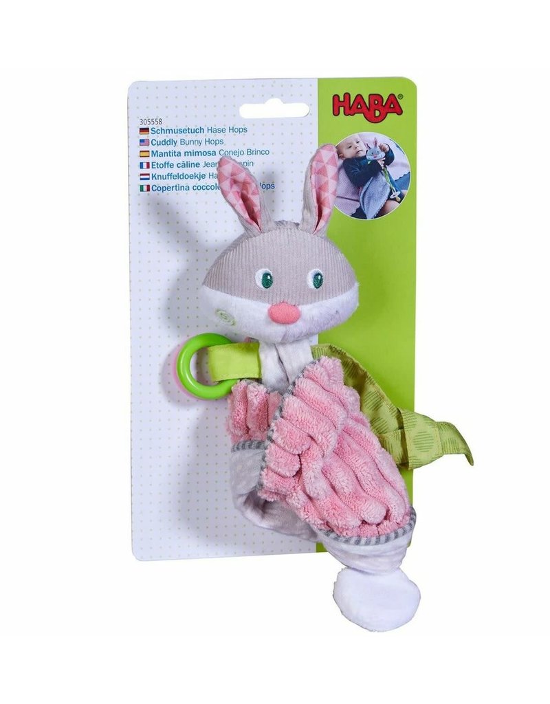 Haba Bunny Cuddly Hops Pacifier Plush