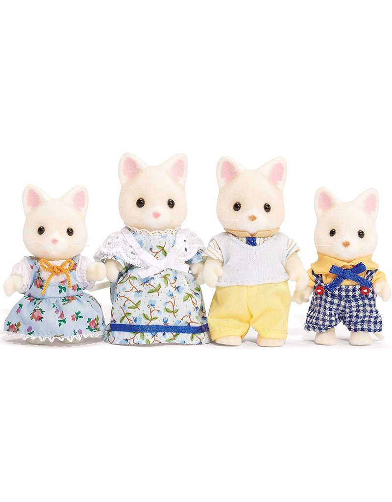 Calico Critters CC Silk Cat Family