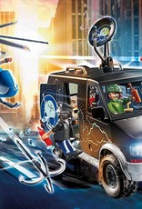 Playmobil PM Helicopter Pursuit w Runaway Van