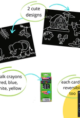 Imagination Starters Chalkboard Mini Mat Jungle/Farm Set