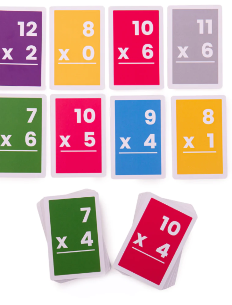 Bigjigs Toys Flashcards Multiplication 7-12