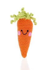 Pebble Rattle Friendly Carrot