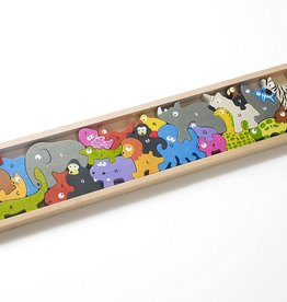 Begin Again Wooden Puzzle Animal Parade A to Z