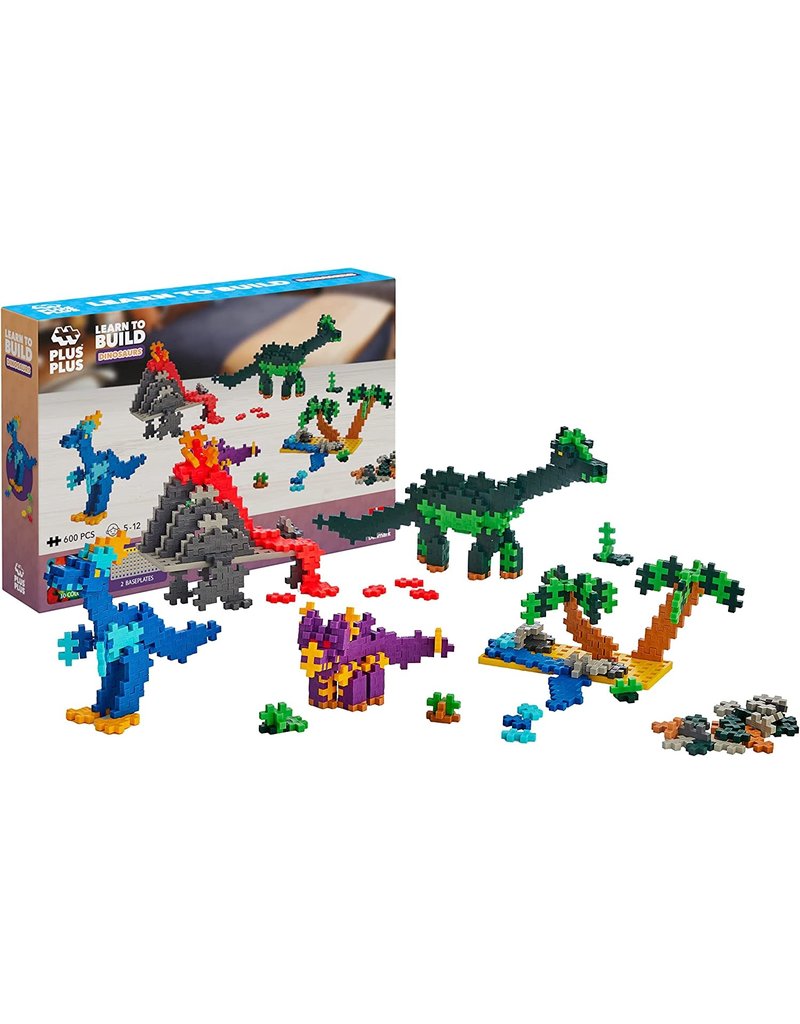 Plus Plus Box Learn to Build Dinosaurs