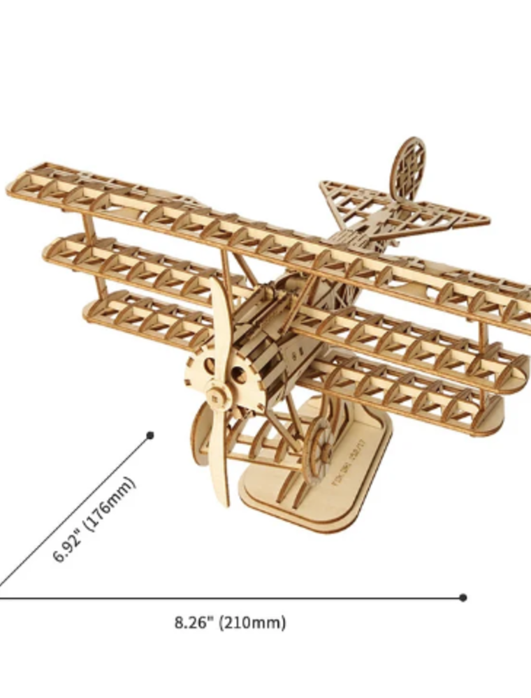 DIY Wooden Small Tri-Plane