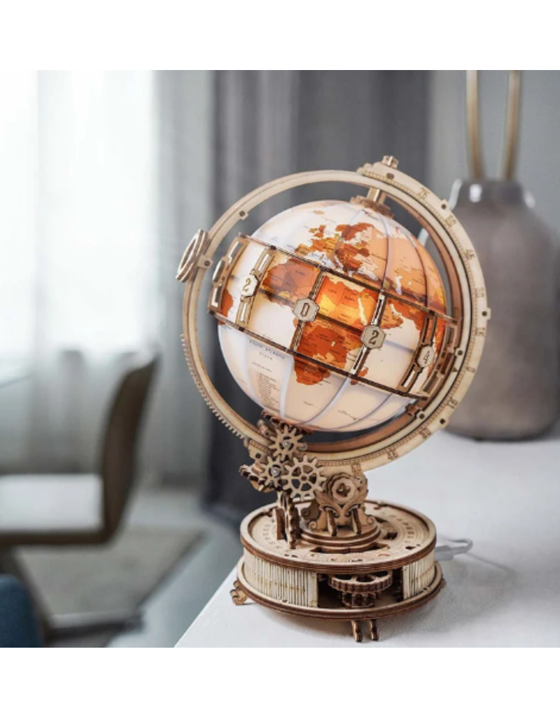 DIY Wooden Luminous Globe