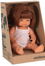 Miniland Miniland Baby Doll 38cm - Caucasion Red Hair Girl