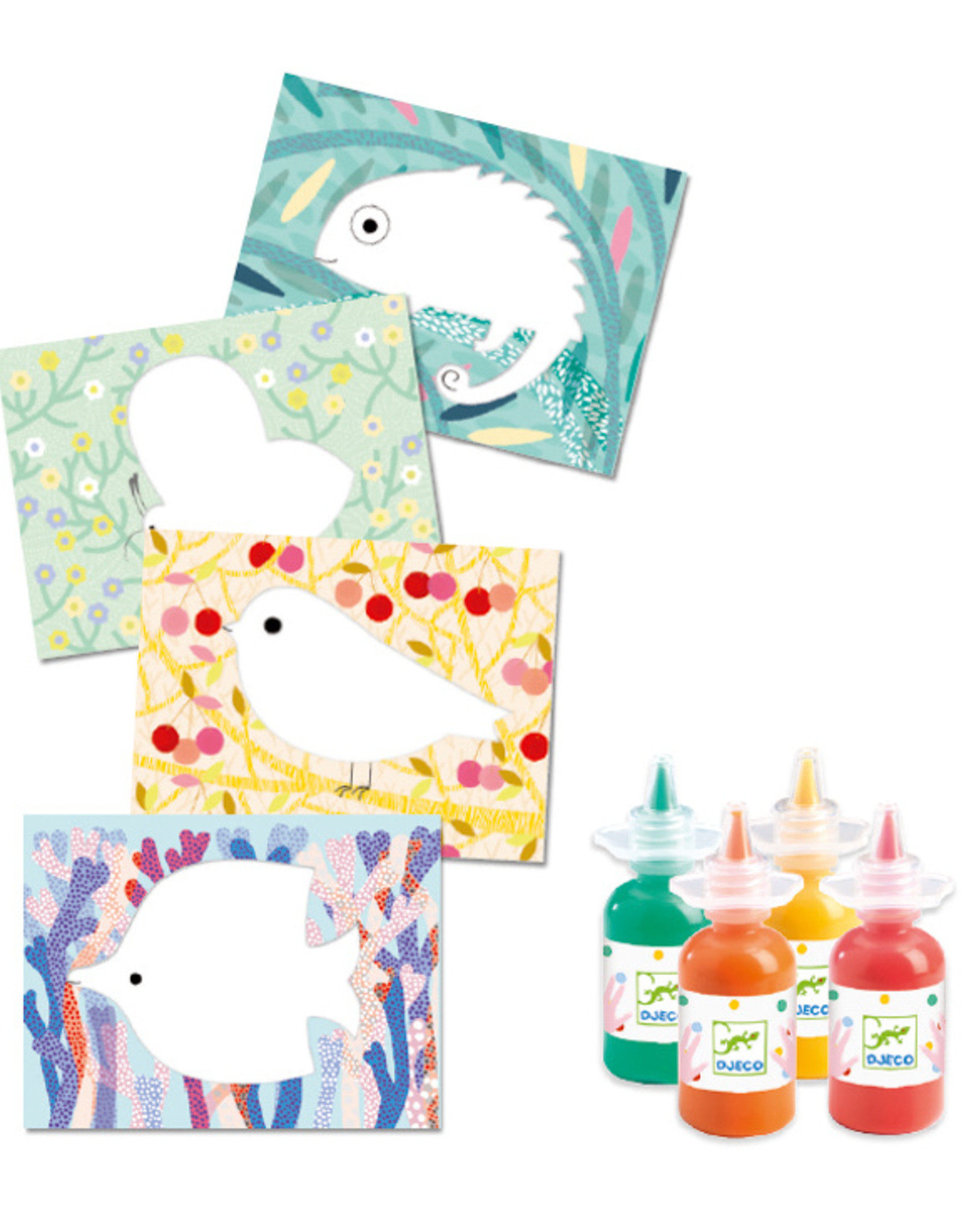 Djeco Djeco - Squirt And Spread Painting Set