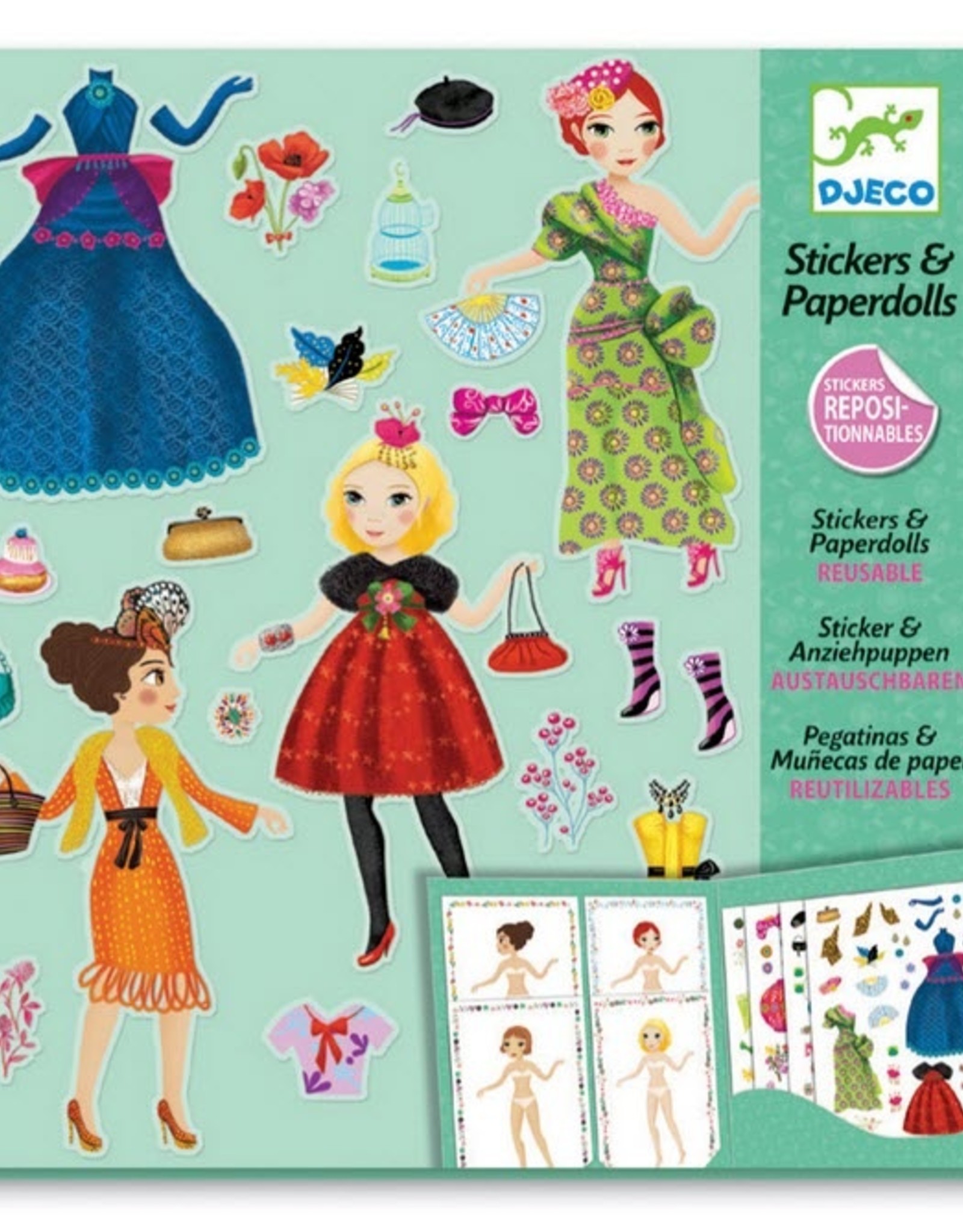 Djeco Djeco - Paper Dolls & Stickers Massive Fashion