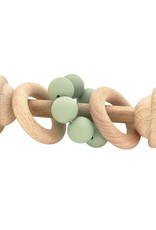 O.B Designs O.B Designs - Beechwood Silicone Toy Rattle Sage