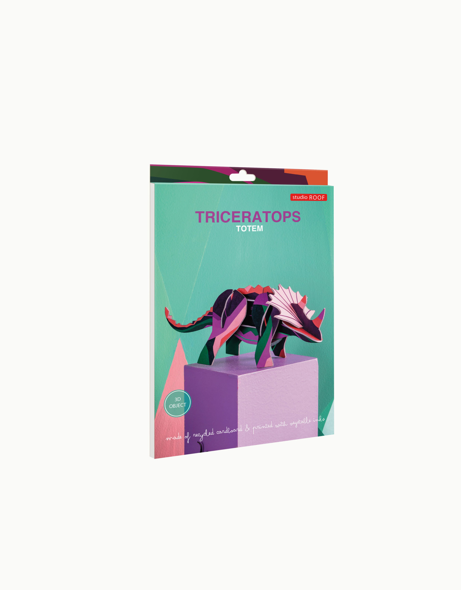 Studio Roof 3D Eco Toy - Triceratops