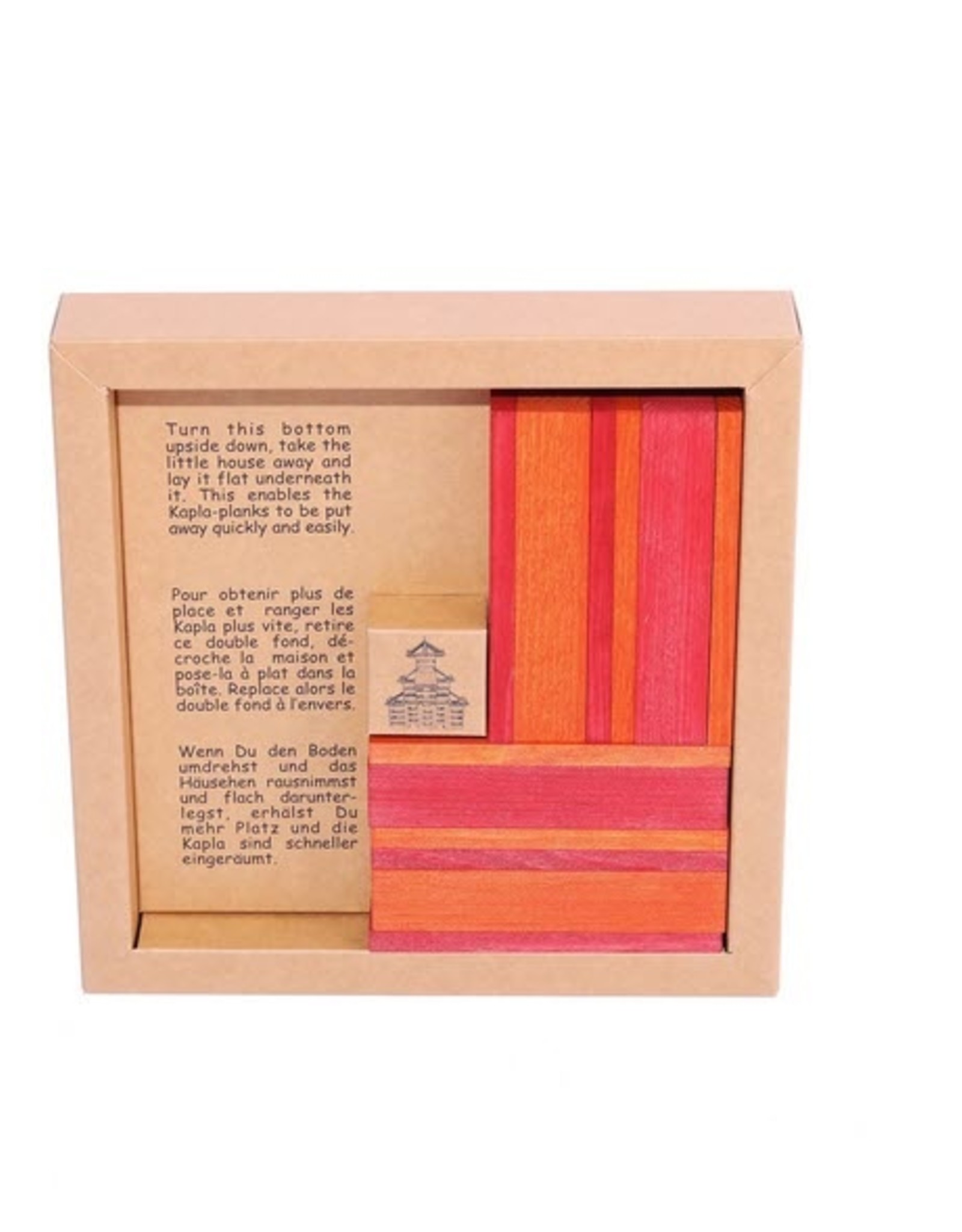 Kapla Kapla - Book & 40 Planks Colors Red/ Orange