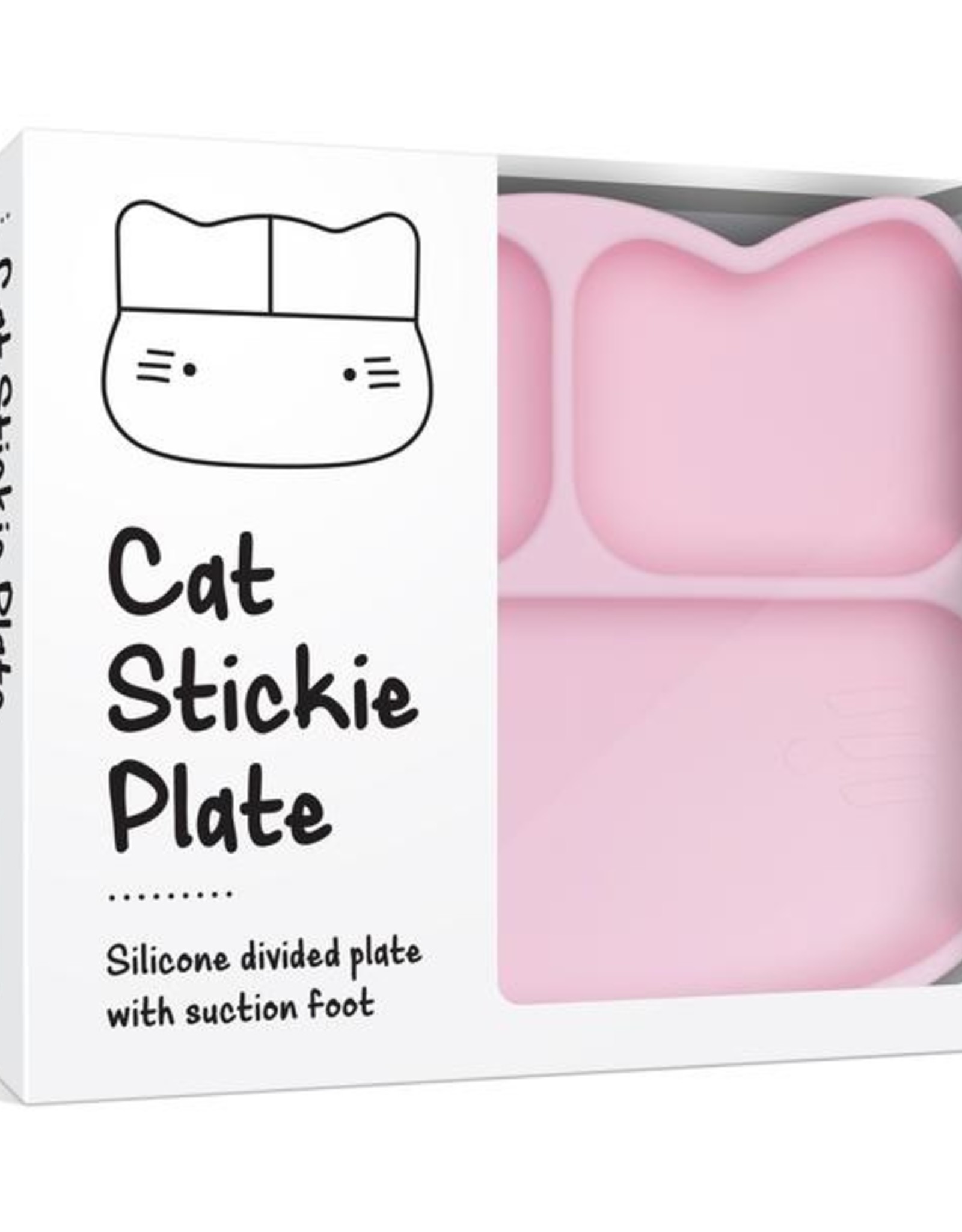 We  Might Be Tiny We Might Be Tiny - Cat Stickie Plate Pink