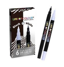 Life Of Colour - B & W Paint Pens