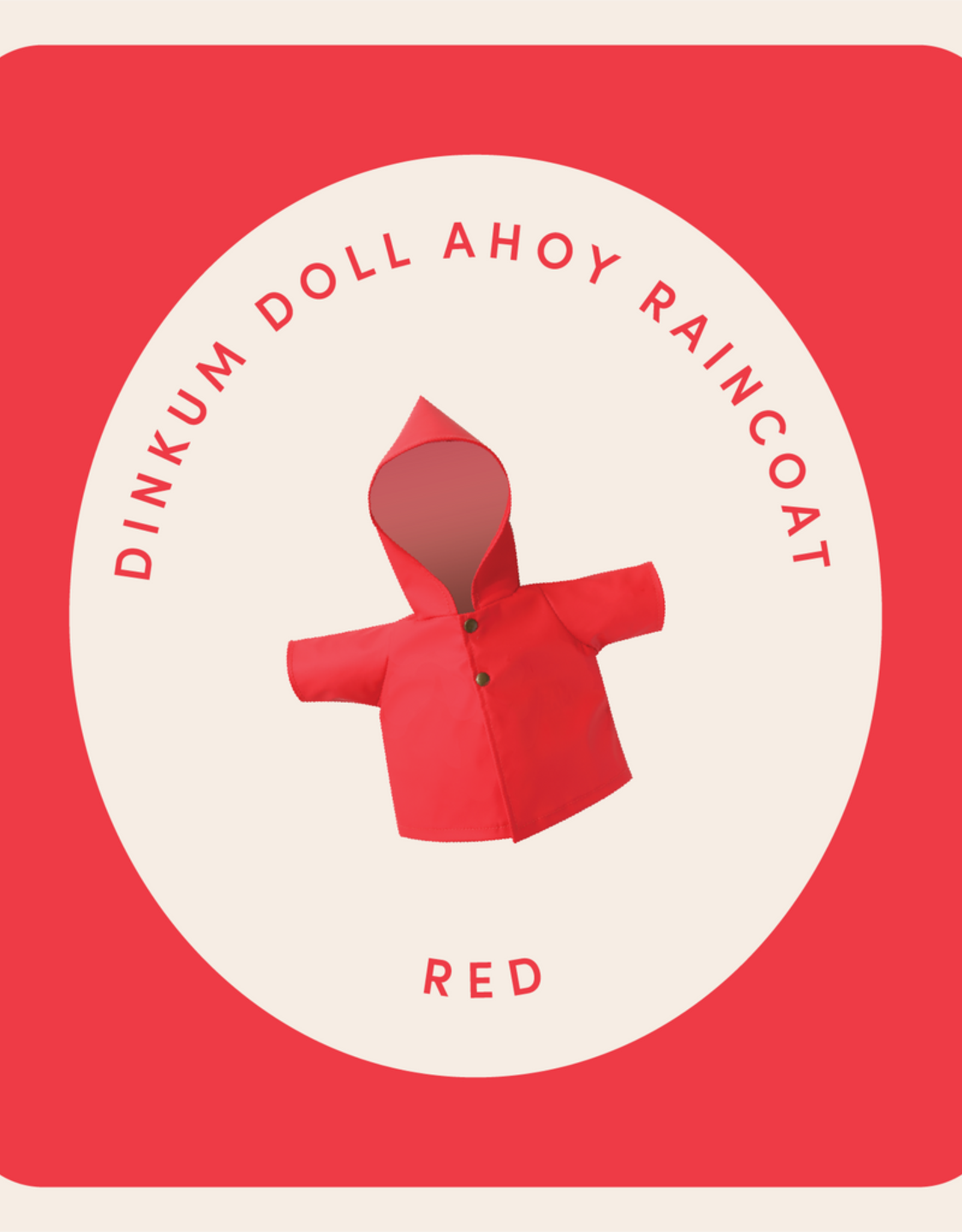 Olli Ella Olli Ella - Dinkum Doll Raincoat Red