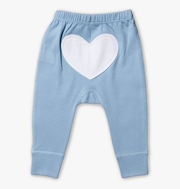 Sapling Child Sapling - Whale Blue Heart Pants