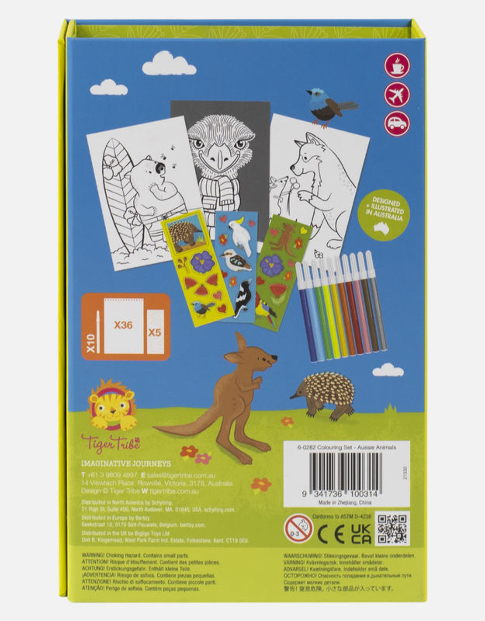 Tiger Tribe Tiger Tribe - Colouring Set Aussie Animals